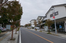 多くの陶芸店が立ち並ぶ城内坂