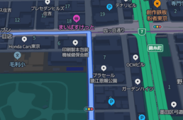 ヤフーマップの自転車ルートナビが雨雲レーダーと連動