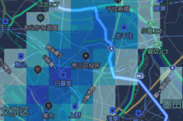 ヤフーマップの自転車ルートナビが雨雲レーダーと連動