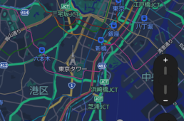 ヤフーマップの自転車ルートナビが雨雲レーダーと連動