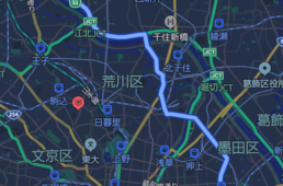 ヤフーマップの自転車ルートナビが雨雲レーダーと連動