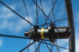 コスミックSLR45ディスクカスタムラインのハブ