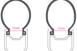 ワイドリムとタイヤの図