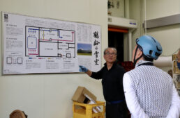 青木酒造の倉庫を見学