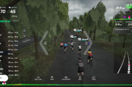 「MAGIC ROADS」で試しに作ってみたコースのライド画面