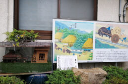 車石を紹介する展示