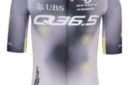 Q36.5プロサイクリングチームR2ショートスリーブジャージの前面