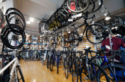 ノースバイシクル北海道の店内の様子