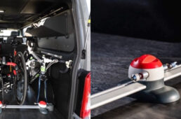 キャラバンに自転車を積む