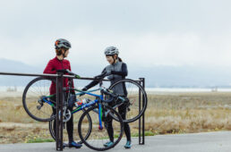 弓ヶ浜サイクリングコースのバイクラック