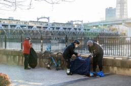 カゾリングトレインツアーの輪行の様子