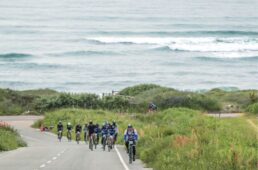 日本海を見ながらのサイクリング