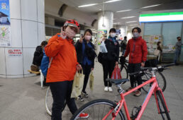 茨城県から参加したサイクリング仲間