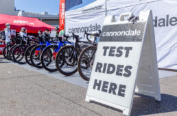 キャノンデールの試乗ピット