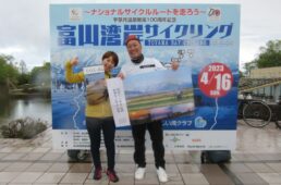 サイクリングガイドの高橋さんとシシャチョー