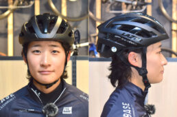 スポーツ自転車用ヘルメットの正しいかぶり方