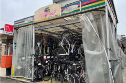 サイクルショップフクハマの倉庫