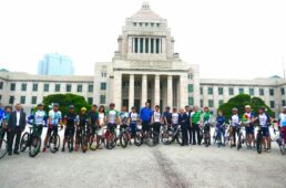自転車議連の青空総会