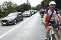 自転車議連の皇居1周パレード走行