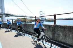 来島海峡大橋へ向かう