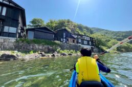 マキノ町でシーカヤック体験