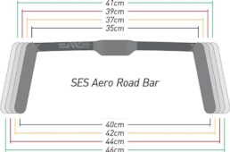 SESエアロロードバーのサイズ