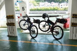 自転車を固定