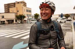 うれしそうなシシャチョー