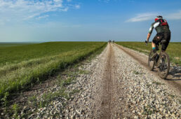砂利が大きい道