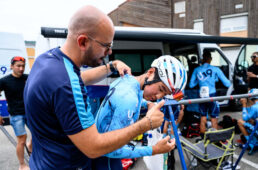 無線を使用したチームタイムトライアルに初めて挑んだ藤村一磨