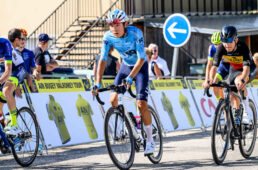 第4ステージの2級山岳フィニッシュへと向かう藤村一磨