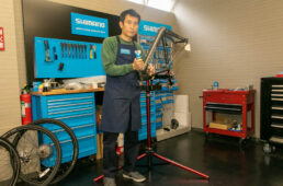 サイクルロッジタニグチ店長の谷口豊朗さん