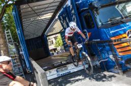 予選TT走行中の松本佑太