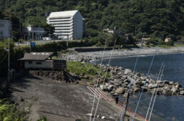 漁港に併設された露天風呂