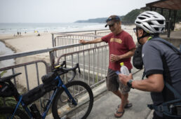 ビーチで出会った地元の男性