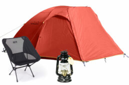 キャンプグッズ抽選会の景品