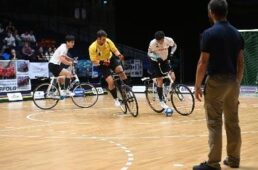 室内サイクリング男子サイクルサッカー　2023UCI自転車世界選