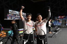 室内サイクリング男子サイクルサッカー　2023UCI自転車世界選