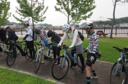 スタート前のブリーフィング