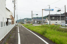 廃線跡を利用した自転車道