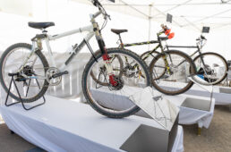 草創期からのMTBの歴史を振り返る展示