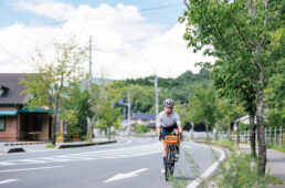 道幅の広い平坦路