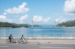 マリンブルーの海