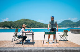 肉を焼くシシャチョー