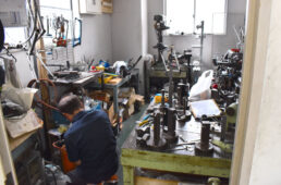 バイシクルわたなべ カネボウ通り店の工房