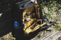 デウォルトのバックパックの内部