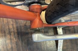 リヤセンター340mmの自転車のBBまわり