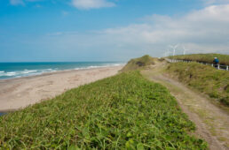 延々と続く自転車道