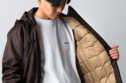 2レイヤーマウンテンパーカーに×タイオンのサイクルベストを装着