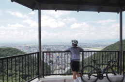 金華山ドライブウェイの展望台